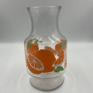 Vintage Anchor Hocking Orange Juice Carafe‎ Pitcher Mid Century 1950s